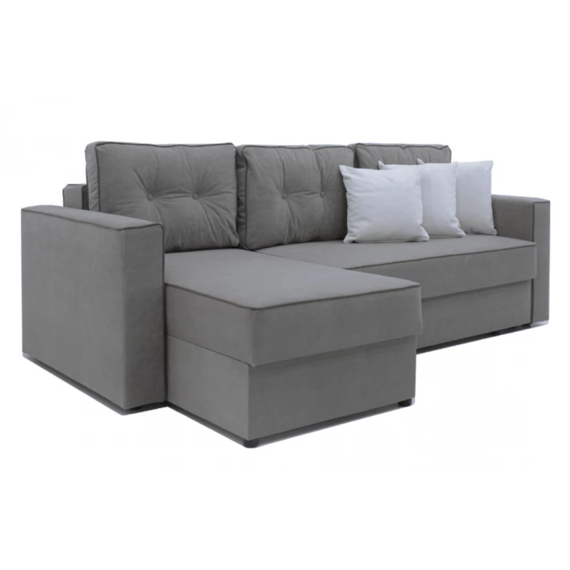 Canapea de colt Artvent MODEL 2 VALENTINO, Stofa, Argintiu