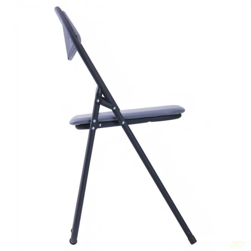 Стул AG JOKER (negru/piele gri)