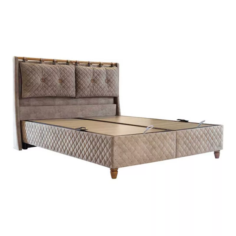 Кровать OSKAR Bamboo Sleep (без матраса), Капучино, 180 x 200