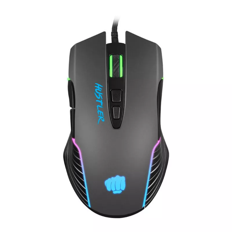 Gaming Mouse FURY HUSTLER, 6400 DPI, OPTICAL, WITH SOFTWARE, BLACK