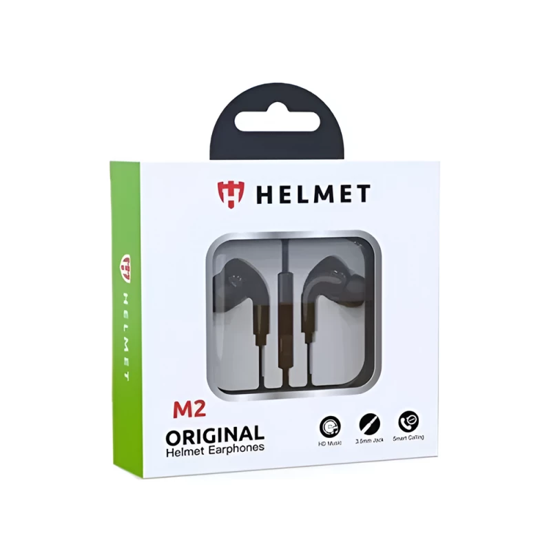 Наушники проводные HELMET Earphones M2 Series (3.5mm), Black