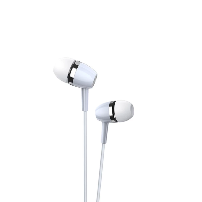 Наушники проводные Ksiga Earphone with Mic 3.5mm KSC-659 Jiaxuan, White
