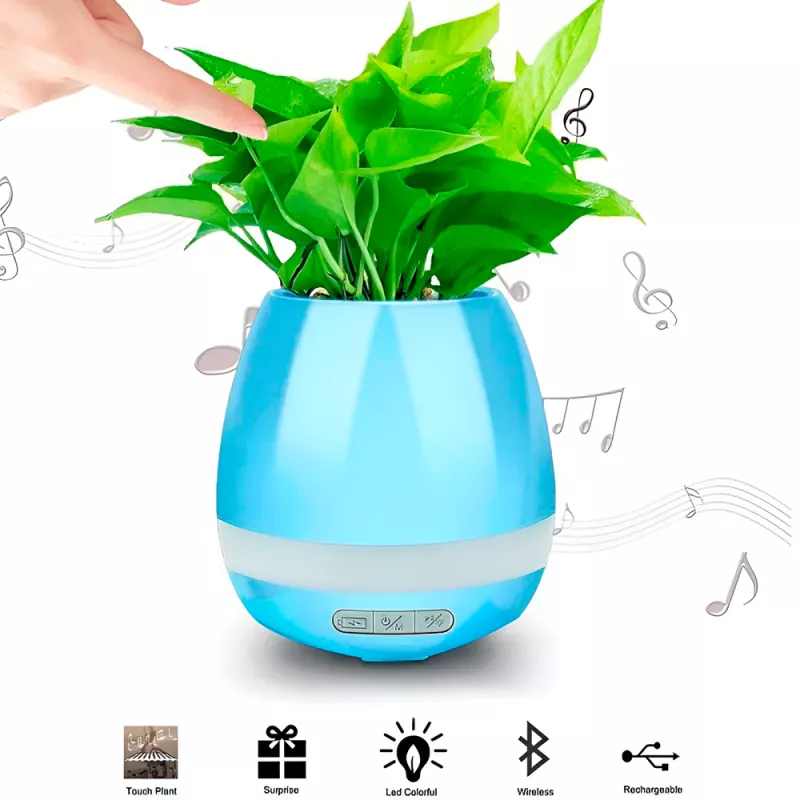 Boxa HELMET SPEAKER MUSIC FLOWERPOT, BLUE