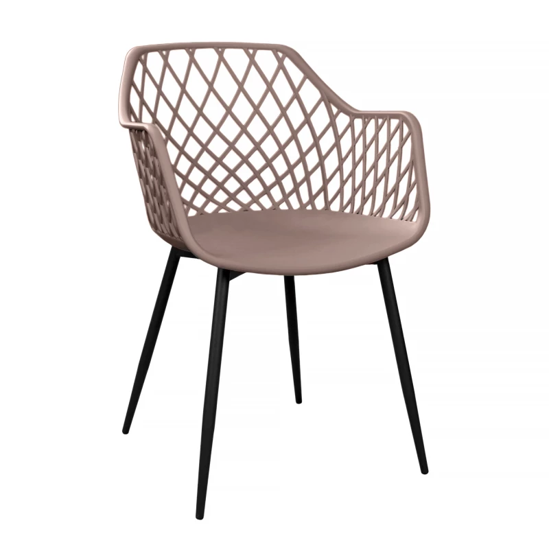 Стул DP SL-7019~Camel+Black Legs, Пластик, Карамельный, Черный