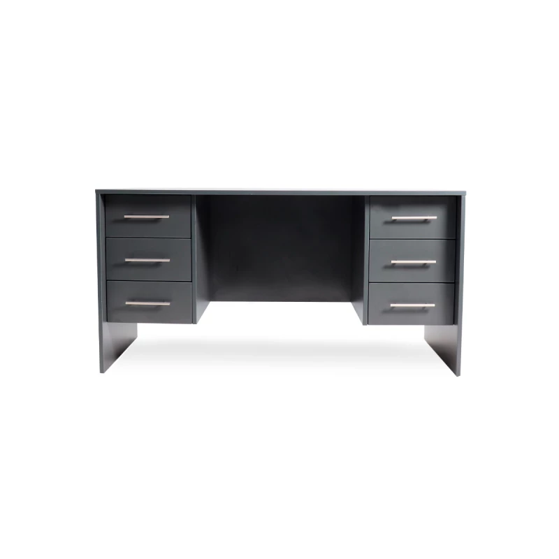 Masa de birou ANDRA CU 2 CASETIERE, Gri