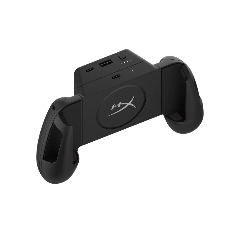 Consola de joc HyperX CHARGEPLAY CLUTCH CHARGING CONTROLLER GRIPS FOR SMARTPHONES, COMFORTABLE CONTROLLER GRIPS, QI WIRELESS CHARGER, 3000MAH DETACHABLE BATTERY PACK, FITS PHONE LENGTHS OF 129MM TO 172MM