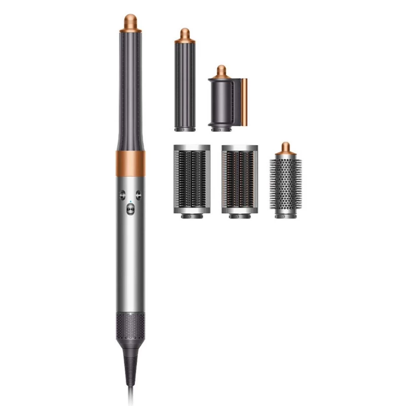 Uscator de par Dyson HS05 Airwrap Complete, 1300 W, 3 viteze, Nickel, Copper