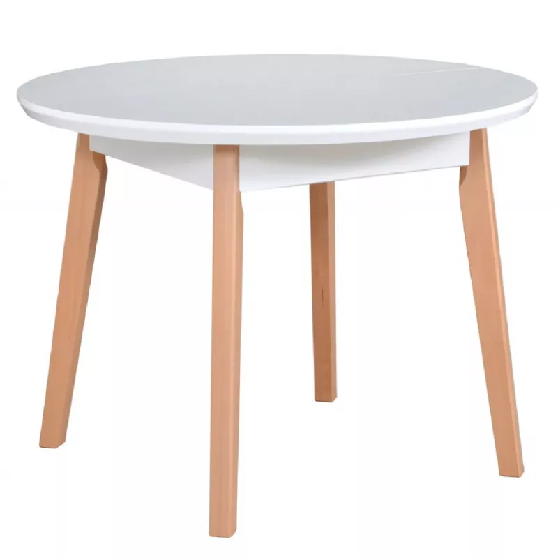 Masa MLAND OSLO 4 OKLEINA BLAT=32MM Ø100/130, Lemn