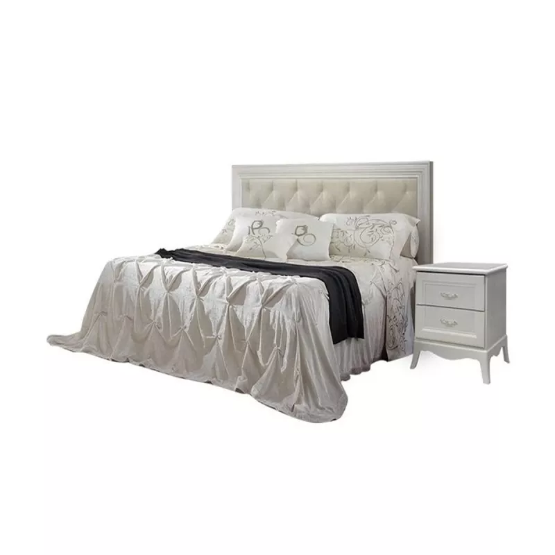 Pat MLAND 2-Х СПАЛЬНАЯ (1,6 М) С МЯГКИМ ЭЛЕМЕНТОМ, Argintiu, 160 x 200