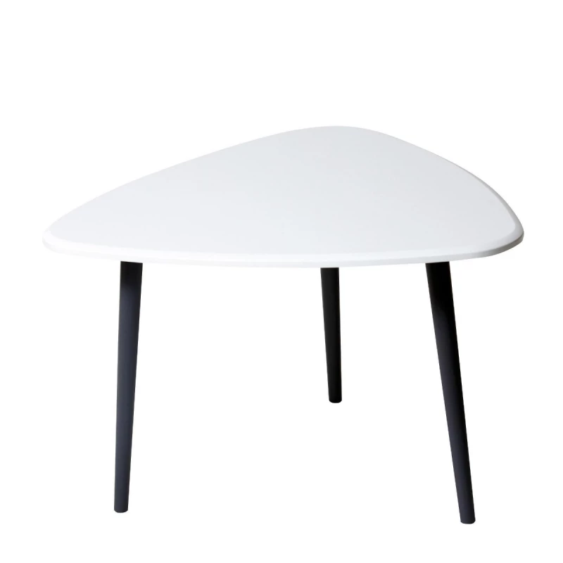 Журнальный кофейный столик MLAND Leset Мельбурн, Белый, Черный