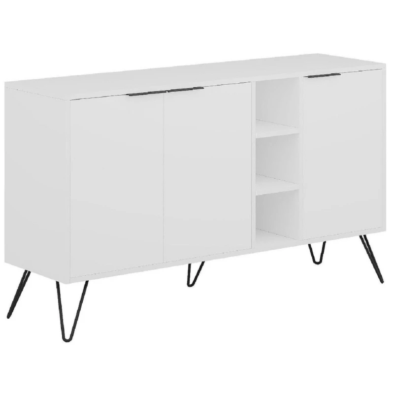 Comoda MLAND CLARA CONSOLE - WHITE - WHITE, PAL, Alb