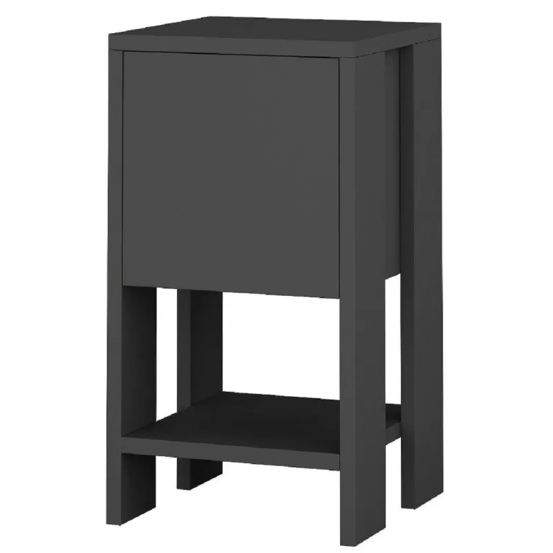 Noptiera MLAND EMA NIGHTSTAND - ANTHRACITE - ANTHRACITE, Antracit