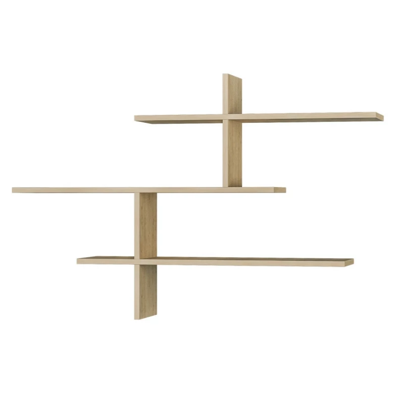 Polița MLAND LEO WALL SHELF - OAK, Stejar, 123 x 22 x 80.5