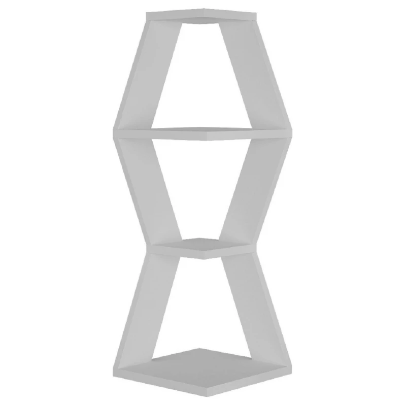 Polița MLAND SABLOR CORNER SHELF - WHITE, Alb, 86 x 30 x 30