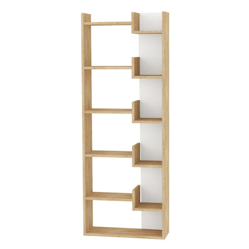 Стеллаж MLAND OPPA BOOKCASE, Дуб, Белый