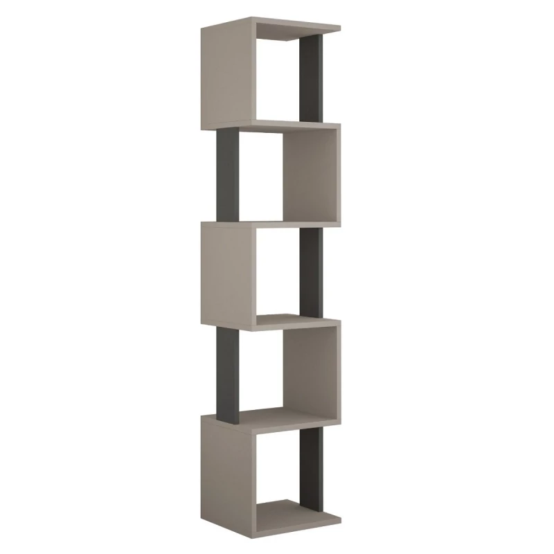 Стеллаж MLAND PIRI BOOKCASE, Мокко, Антрацит