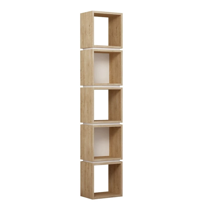 Стеллаж MLAND MULTI BOOKCASE, Дуб, Белый