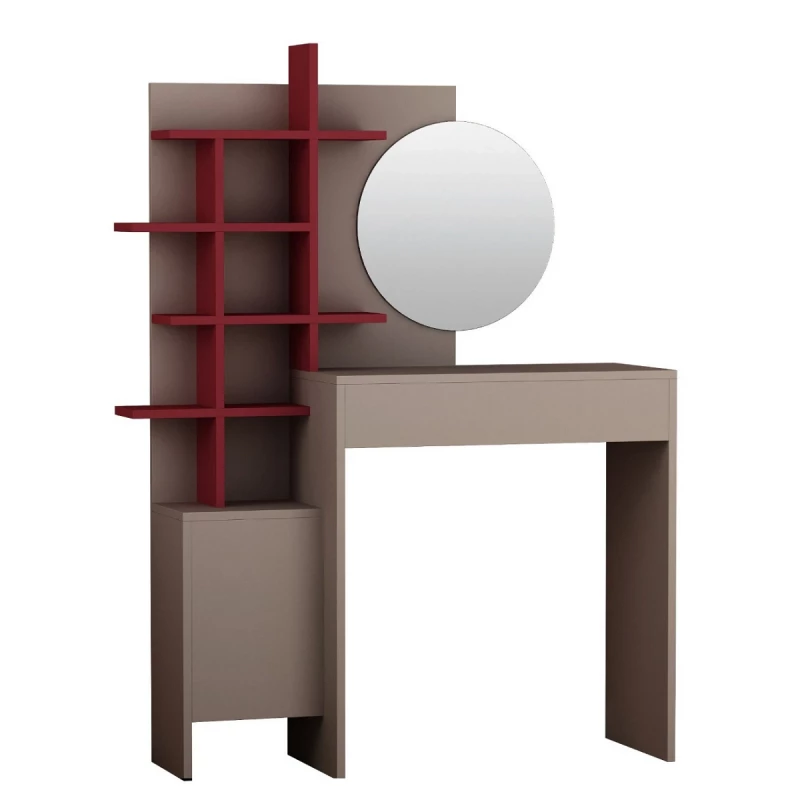 Masa de toaleta MLAND MUP DRESSING TABLE, Pal, Mocco, Bordo