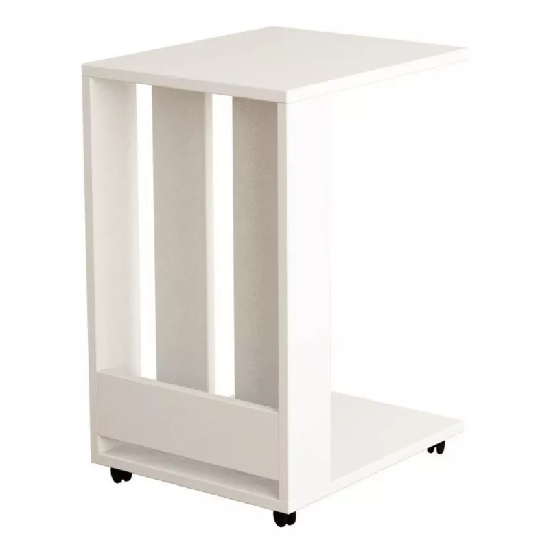 Masa cafea MLAND EDI SIDE TABLE WHITE, Alb