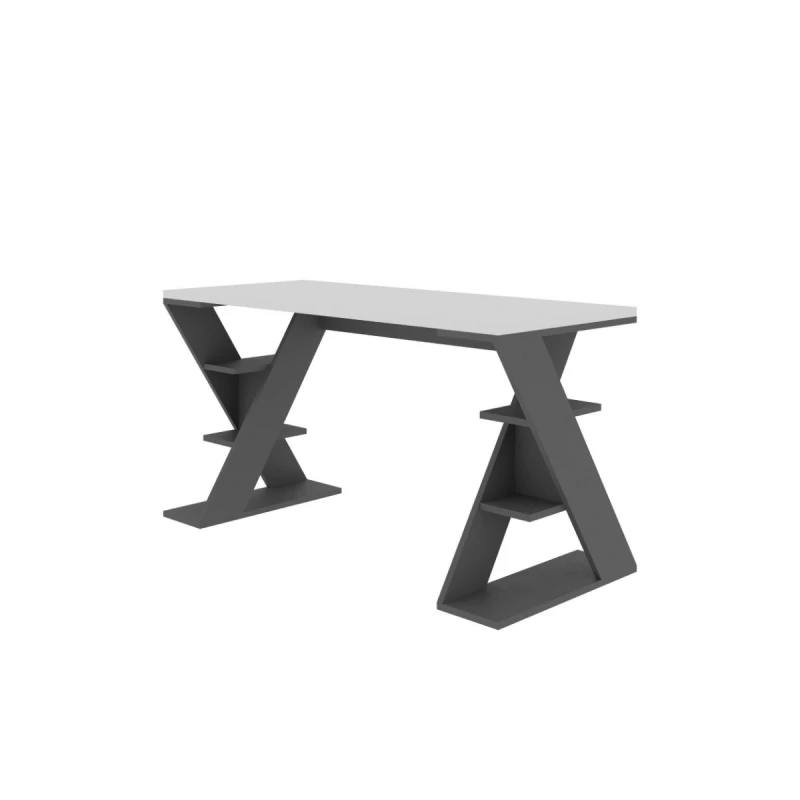 Masa de birou MLAND PAPILLON WORKING TABLE - WHITE - ANTHRACITE