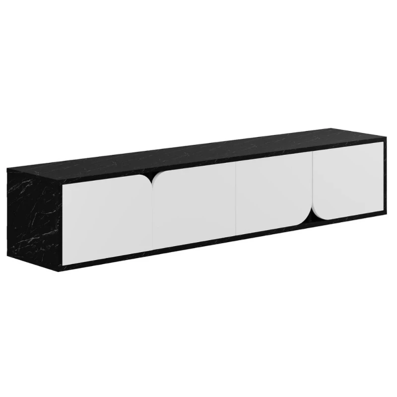Тумба под ТВ MLAND SPARK TV UNIT - BENDIR - WHITE, Белый, Черный