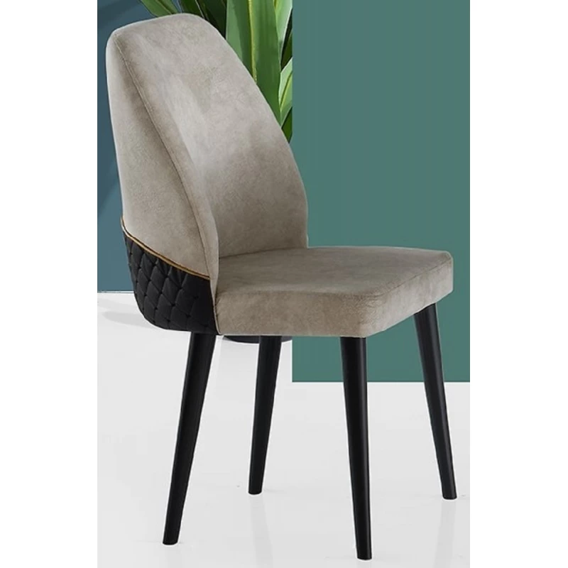 Стул NECOLINE NOVA, Ткань, Черный, Коричневый