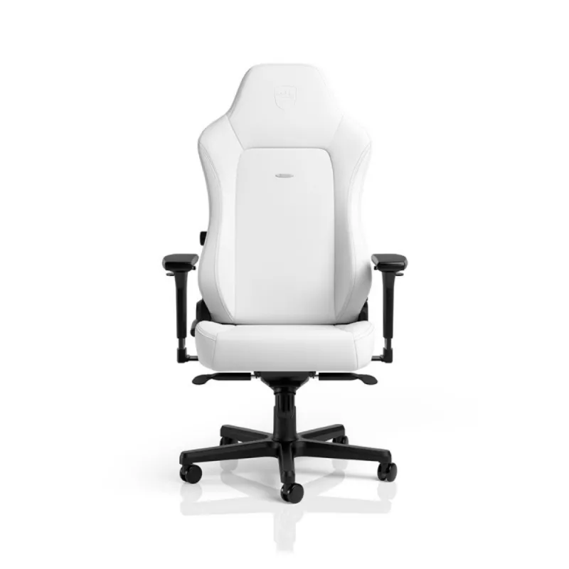Fotoliu Gaming NobleChairs Hero NBL-HRO-PU-WED White Edition, Gazlift, 150 kg, 165-190 cm, Alb
