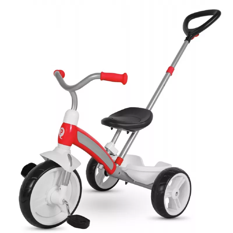 Bicicleta pentru copii QPlay ELITE PLUS RED, 2-6 ani, 10", 8", Rosu