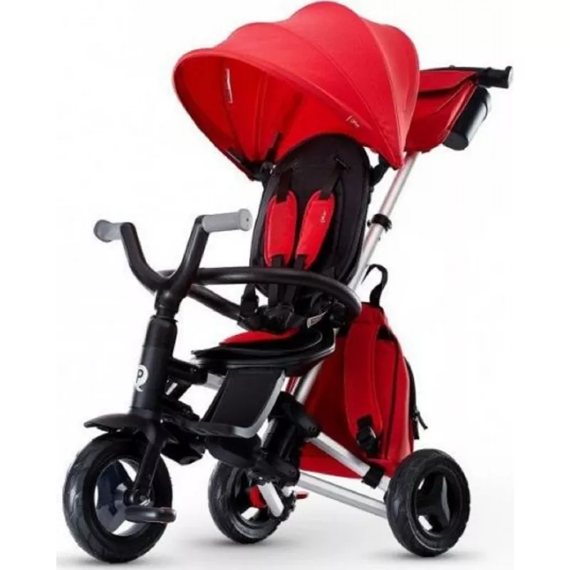 Bicicleta pentru copii QPlay NOVA PLUS RUBBER RED, 0.8-5 ani, 8.5", 7.5", Rosu