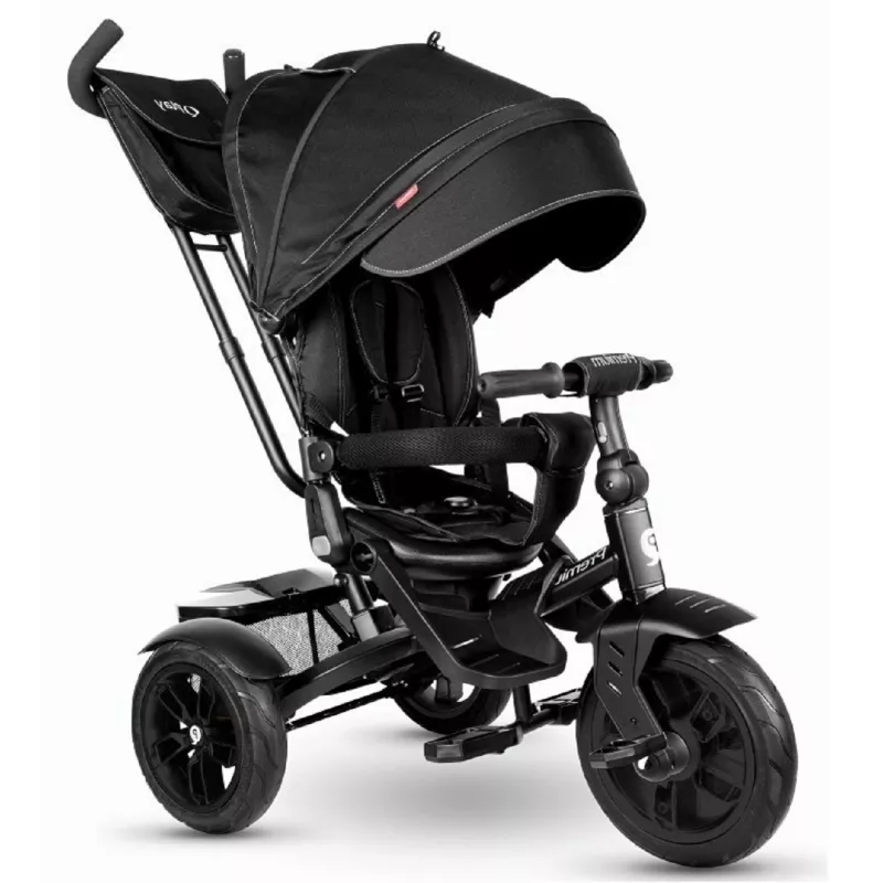 Bicicleta pentru copii QPlay PREMIUM BLACK, 0.8-6 ani, 10", 12", Negru