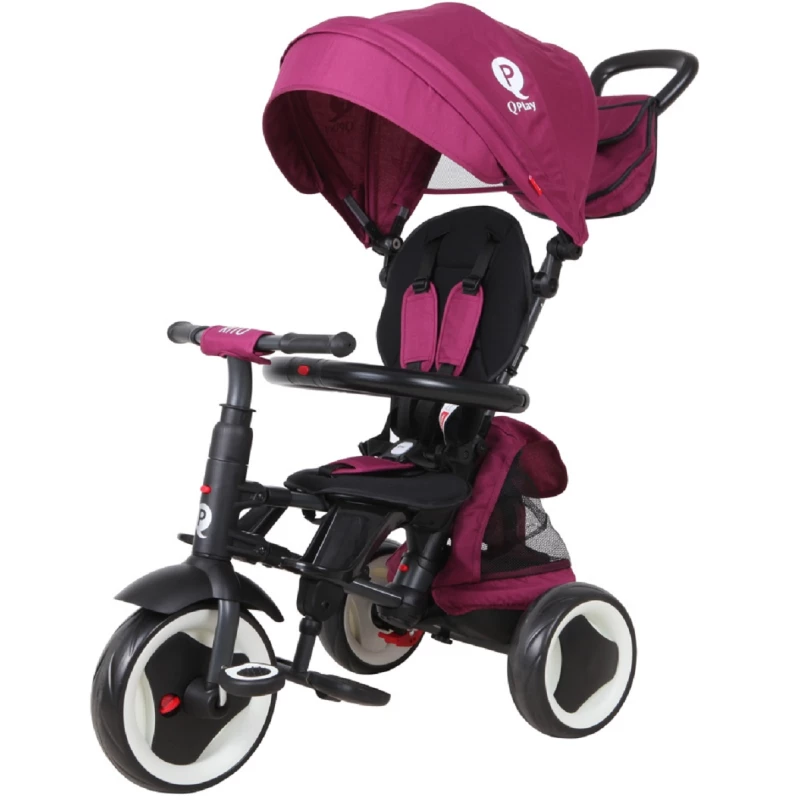 Bicicleta pentru copii QPlay RITO PLUS PURPLE, 1-3 ani, Violet