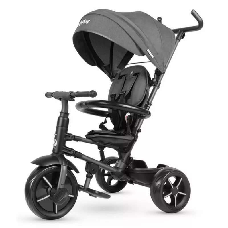 Bicicleta pentru copii QPlay RITO STAR BLACK, 0.8-6 ani, 10", 8", Negru