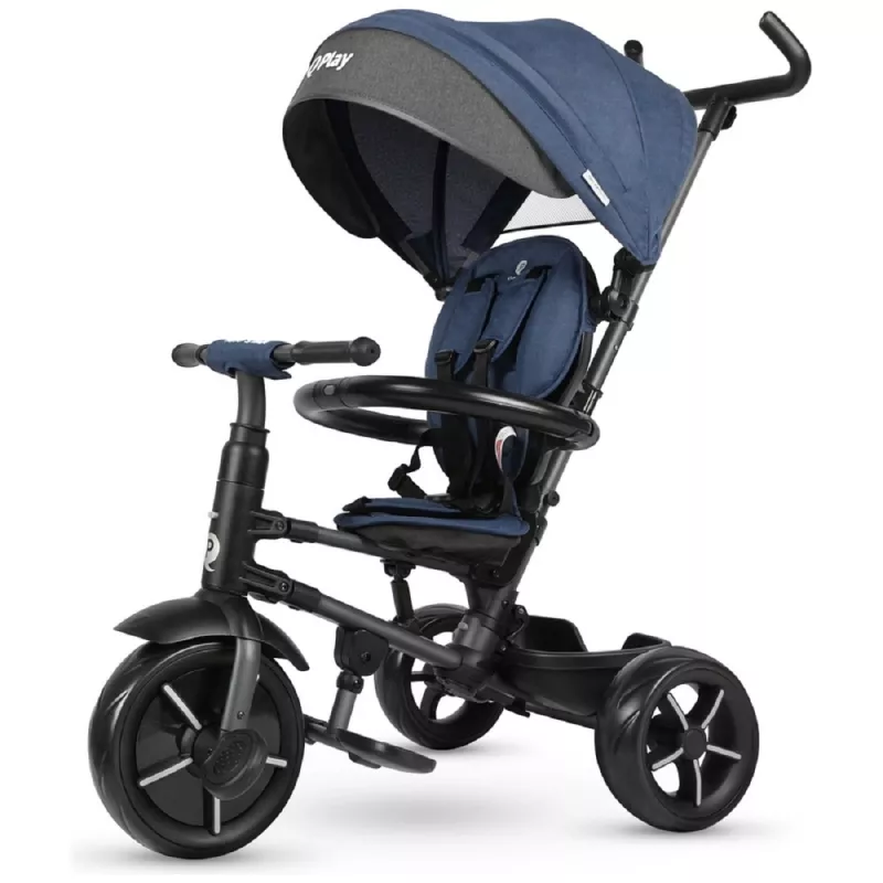 Bicicleta pentru copii QPlay RITO STAR BLUE, 0.8-6 ani, 8", 10", Albastru