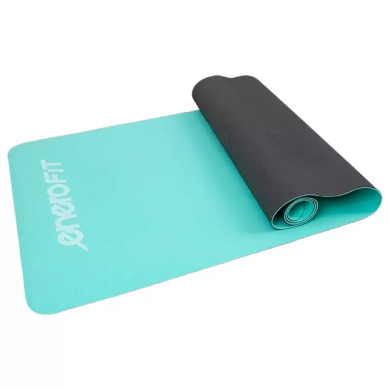Covoras fitness ENERO КОВРИК ДЛЯ ЙОГИ  FITNESS YOGA MAT (1040592) MINT GRAY, Menta, Gri, 183 x 61 cm