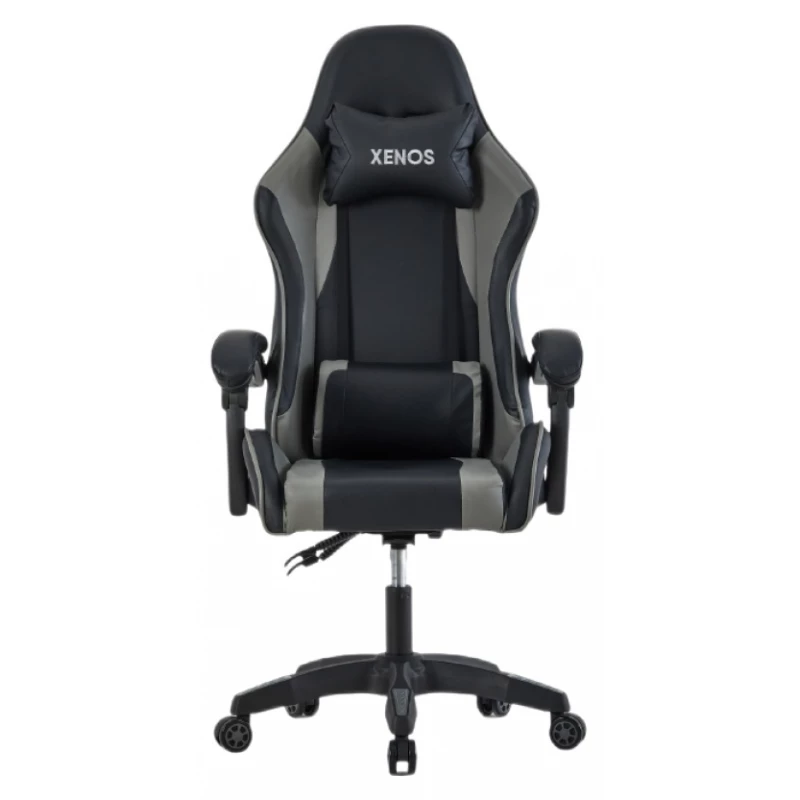 Fotoliu Gaming Xenos Numa Grey, Gazlift, 150 kg, 180 cm, Gri