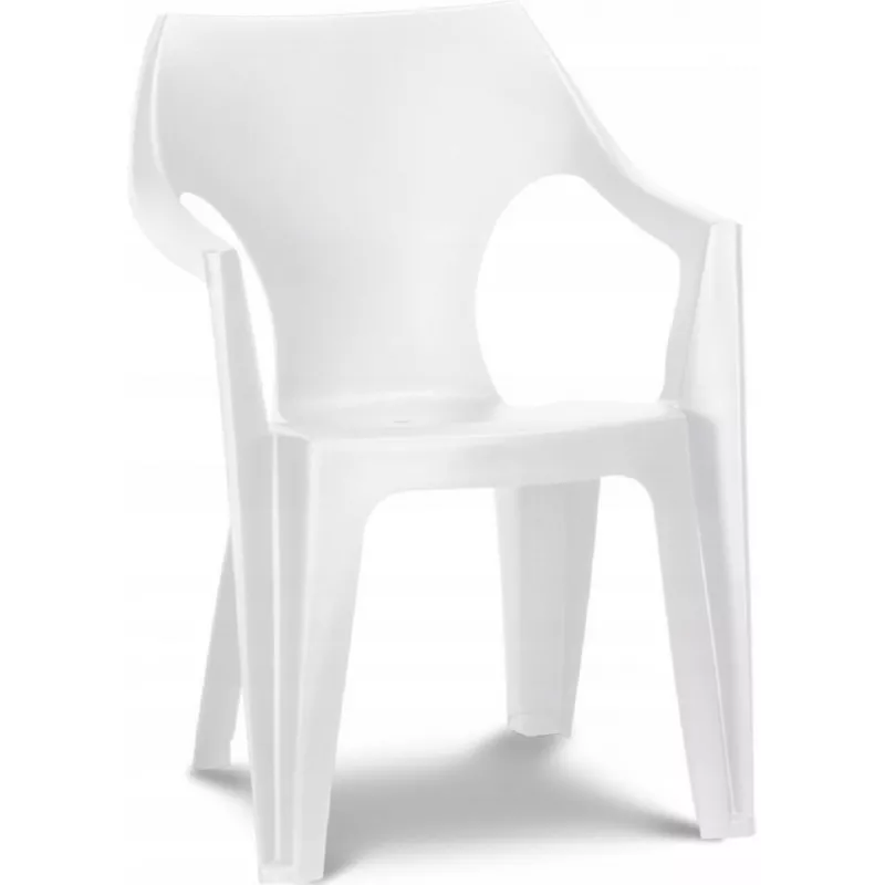 Scaun de gradina KETER DANTE LOW BACK WHITE (220573), Alb