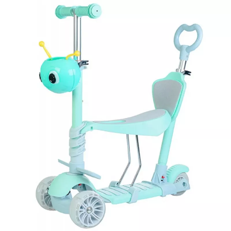 Самокат 4Play Snail Mint, 12", 7", Мятный