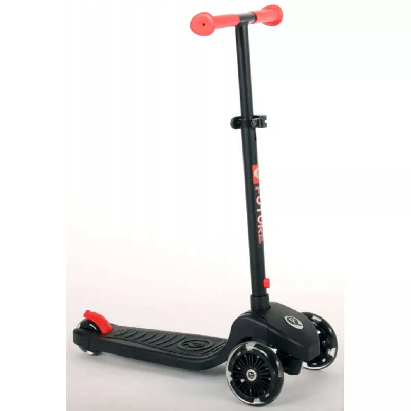 Самокат QPlay Future Red, 3-8 ani, 12", 8", Красный, Черный