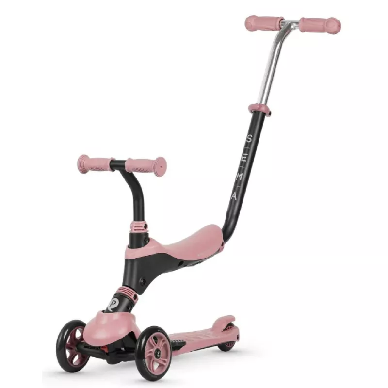Самокат QPlay Sema Pink, 2-6 лет, 12", 7.6", Розовый
