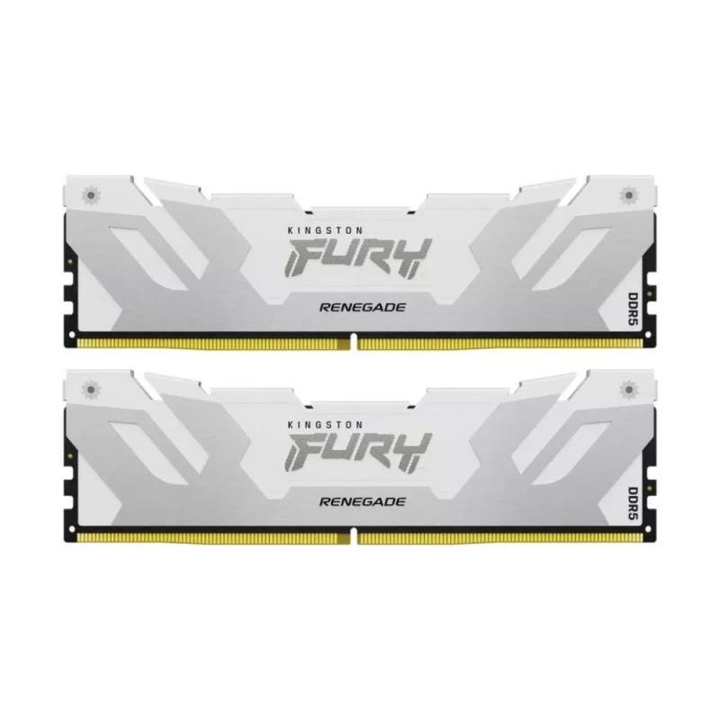 RAM KINGSTON 32GB (Kit of 2*16GB) DDR5-6400 FURY® Renegade White DDR5, PC51200, CL32, 1.35V, 1Rx8, Auto-overclocking, Symmetric WHITE Large heat spreader, Intel XMP 3.0 Ready (Extreme Memory Profiles)