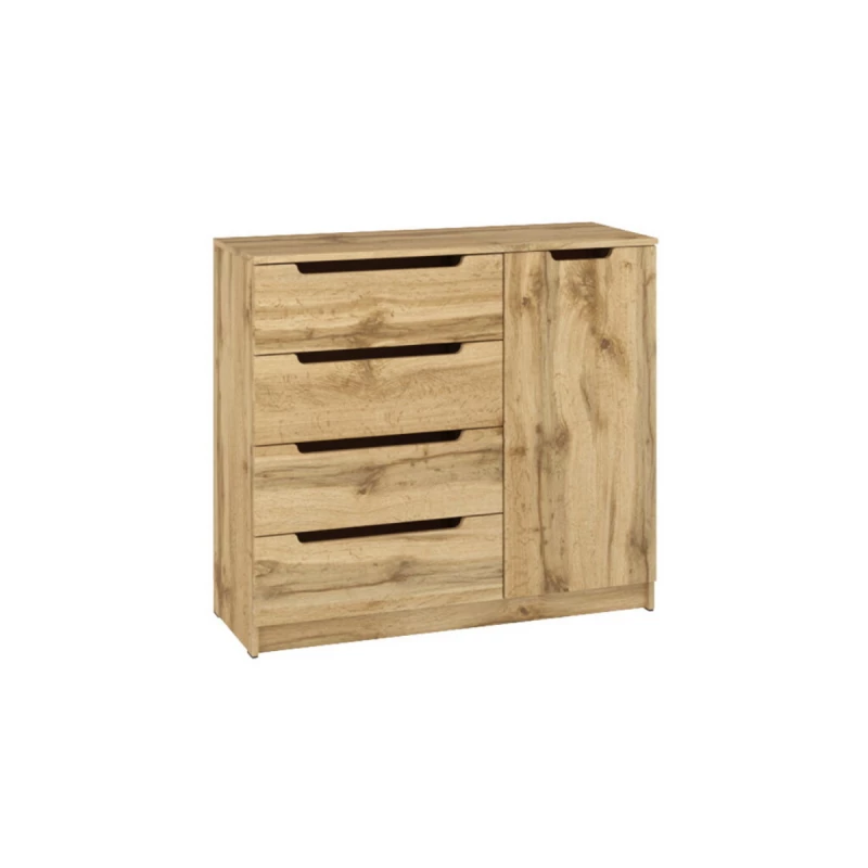 Комод PEHOTIN «К-4+1 эко», Дуб Тахо, 90 x 38 x 100