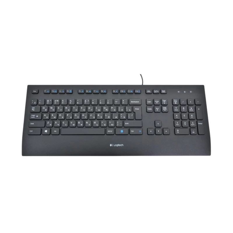 Keyboard LOGITECH KEYBOARD K280E FOR BUSINESS, USB, SPLASH-PROTECTED, US INT'L, BLACK