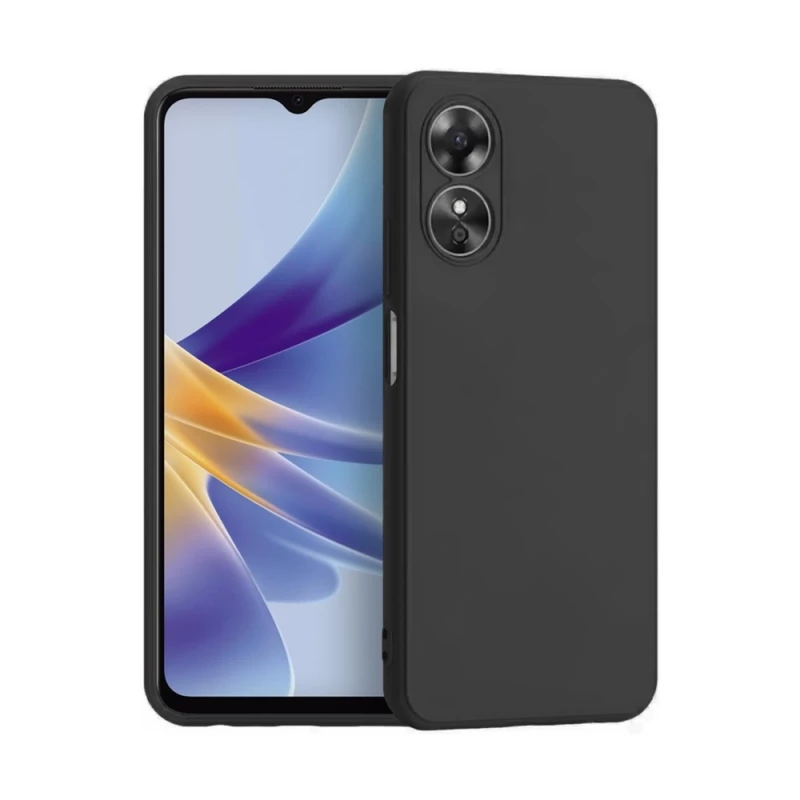 Чехол HELMET Case Liquid Silicone Oppo A17, Black