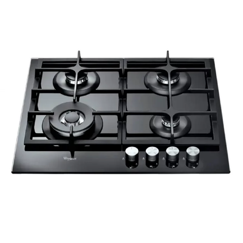 Варочная газовая панель WHIRLPOOL GOA 6425/NB1, 4 конфорки, Конфорка Wok, Закаленное стекло, Черный