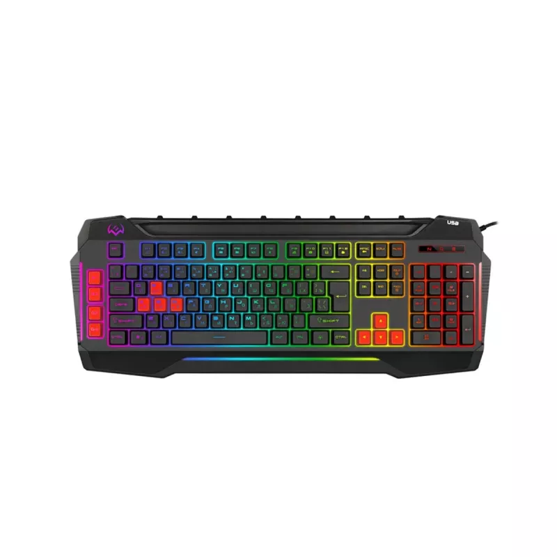 Игровая клавиатура SVEN KB-G8800, Macro, Smartphone tray, Win Lock, Fn keys, G-keys, RGB, Black, USB