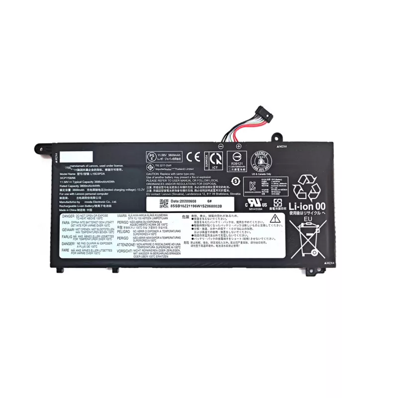 Батарея для ноутбука OEM Lenovo Thinkbook 11.52V 3907mAh Black Original