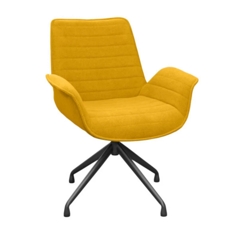 Fotoliu de birou DP MOON~CURIO 48, Galben