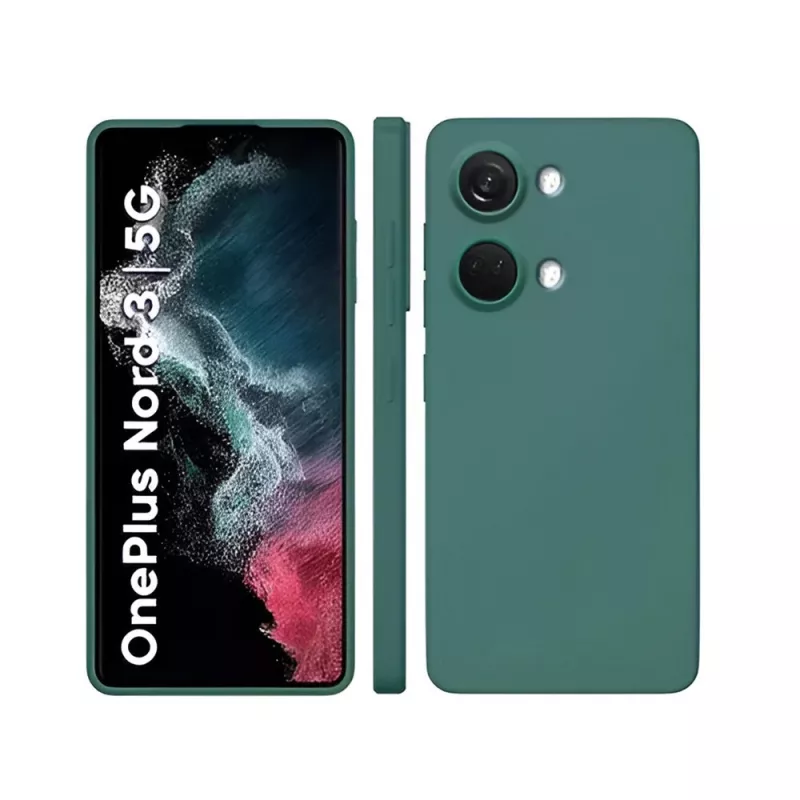 Husa HELMET CASE LIQUID SILICONE ONEPLUS NORD 3, GREEN