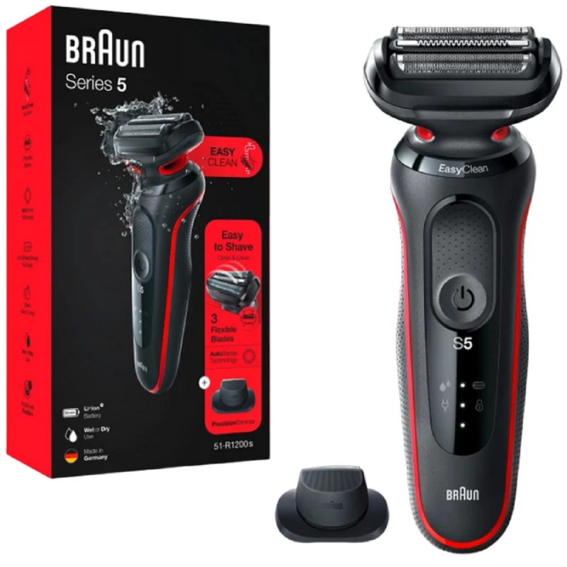 Trimer BRAUN 5 51-R1200S, Negru