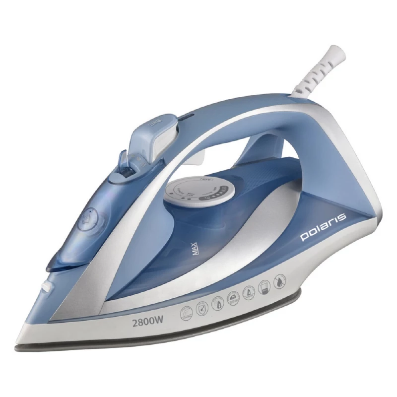 Fier de calcat POLARIS PIR 2820AK, 2400 W, 450 ml, Albastru deschis